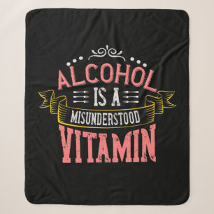 Couverture Sherpa L'Alcool Est Une Vitamine Incomprise