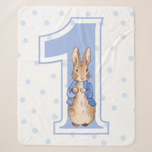 Couverture Sherpa Lapin Classique Premier Anniversaire Numéro Un