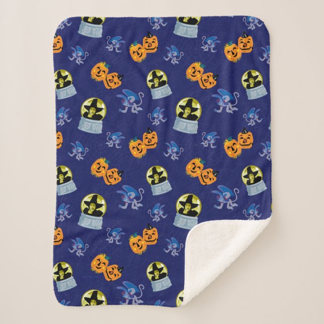 Couverture Sherpa L'Assistant D'Oz™ | Motif de la sorcière d'Hallowe (Devant)