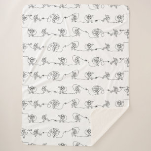 Couverture Sherpa L'astronaute Sherpa Blanket