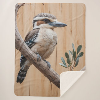 Couverture Sherpa L'Australie Kookaburra dans un arbre Art de la fau