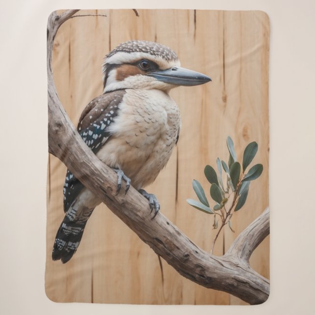 Couverture Sherpa L'Australie Kookaburra dans un arbre Art de la fau (Devant)