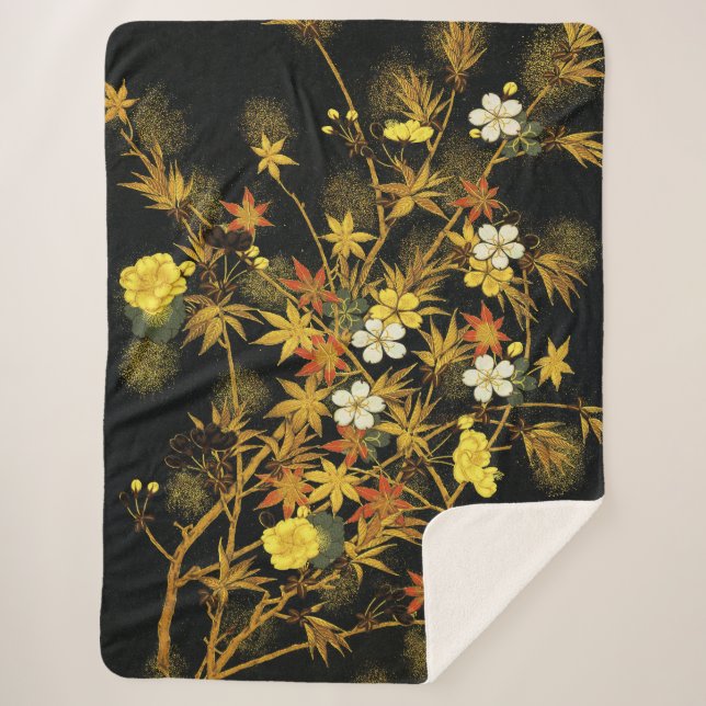 Couverture Sherpa L'automne japonais laisse l'art classique antique  (Devant)