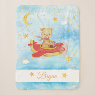Couverture Sherpa L'avion d'air de vol de nounours de *~* tient le