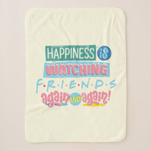 Couverture Sherpa Le bonheur est de regarder FRIENDS™ encore et enco