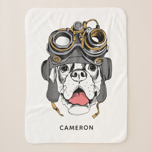 Couverture Sherpa Le boxeur de Steampunk | ajoutent votre nom (Devant)