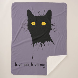 Couverture Sherpa Le Chaton Noir Aimez-Moi Aimer Mon Amoureux des ch
