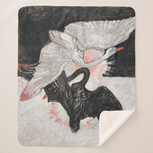 Couverture Sherpa Le cygne, no 2 | Hilma af Klint | (Devant)