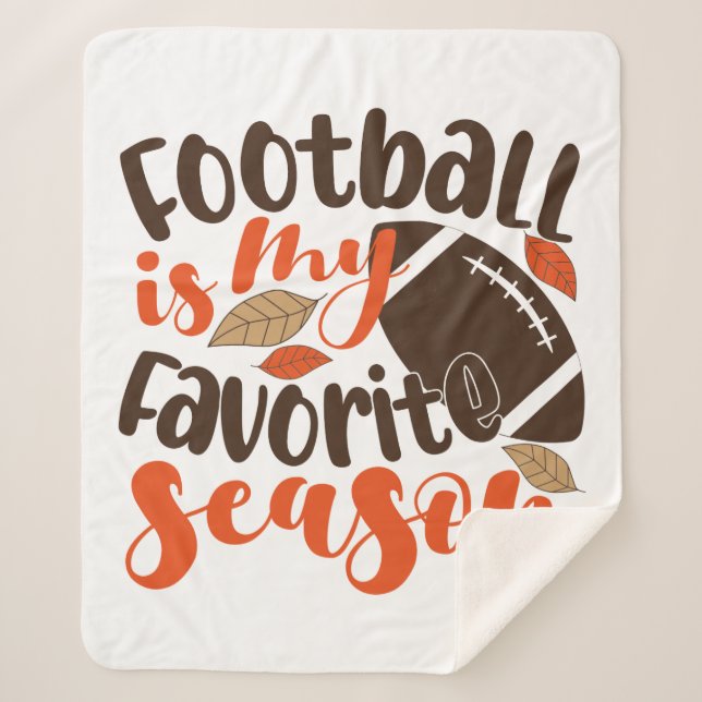 Couverture Sherpa Le football est ma saison préférée (Devant)