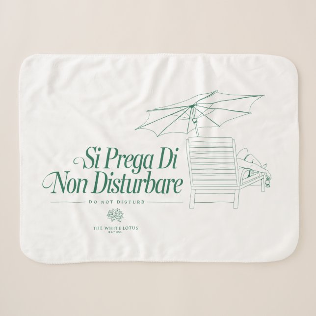 Couverture Sherpa Le Lotus Blanc Ne Disturbe Pas (Devant (Horizontal))