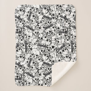 Couverture Sherpa Le Motif du crâne sauvage à un oeil des Goonies