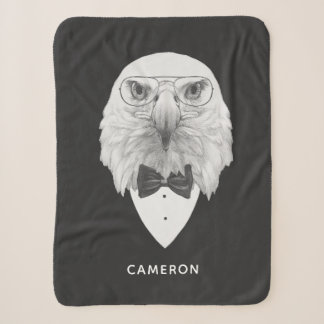Couverture Sherpa Le portrait chic | d'Eagle ajoutent votre nom