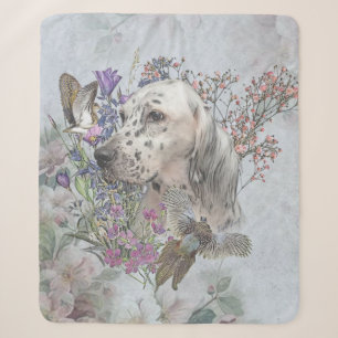 Couverture Sherpa Le portrait de Setter Anglais , art 