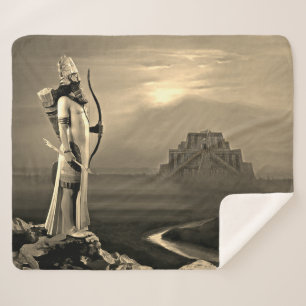 Couverture Sherpa Le roi assyrien Sherpa Blanket