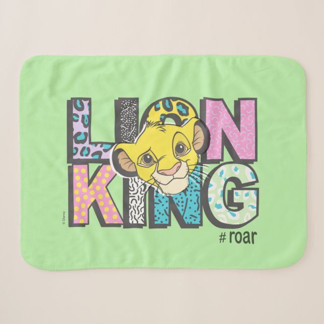 Couverture Sherpa Le Roi Lion| Simba #Roar (Devant (Horizontal))