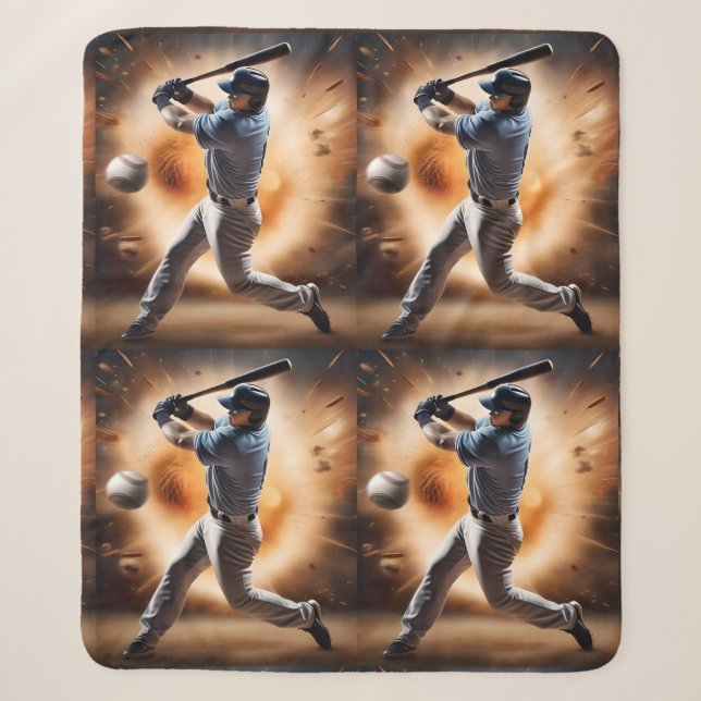 Couverture Sherpa Le terrain de baseball Thunder, (Devant)