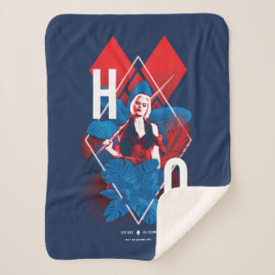 Couverture Sherpa L'équipe du suicide Harley Quinn Fern & Diamond