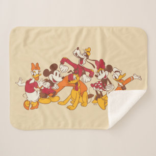 Couverture Sherpa Les amis Disney classiques ensemble