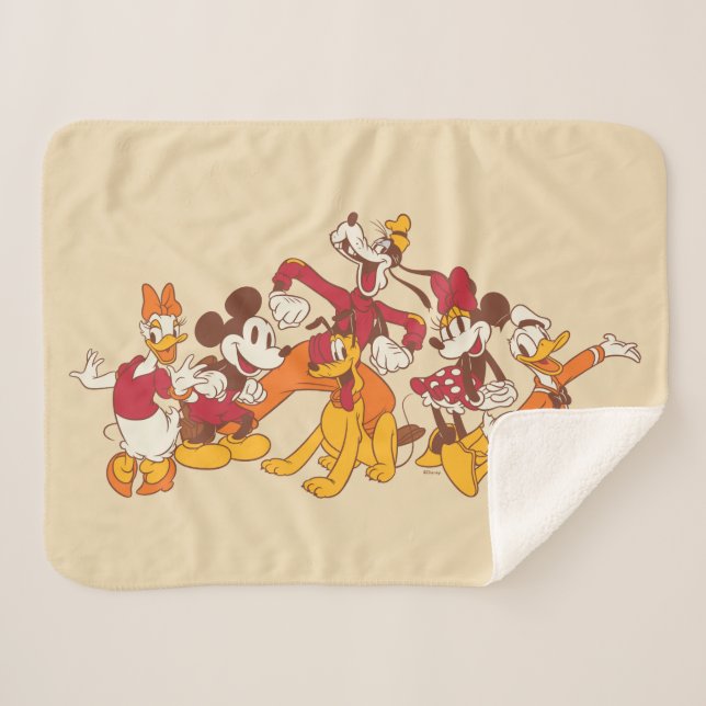 Couverture Sherpa Les amis Disney classiques ensemble (Devant (Horizontal))