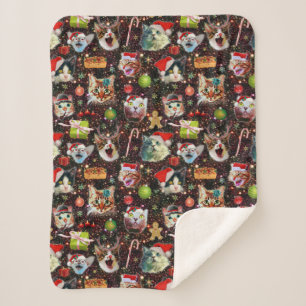 Couverture Sherpa Les chats de Noël dans la galaxie de l'espace