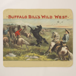 Couverture Sherpa Les Chevaux de l'Ouest sauvage de Buffalo Bill
