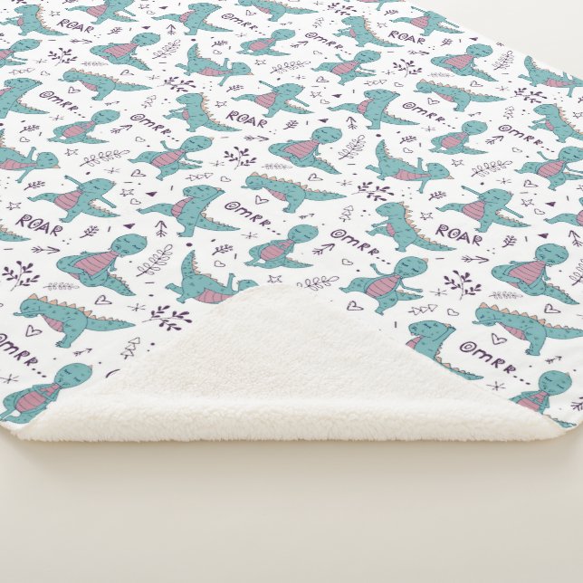 Couverture Sherpa Les dinosaures ! Sherpa Blanket (3/4)