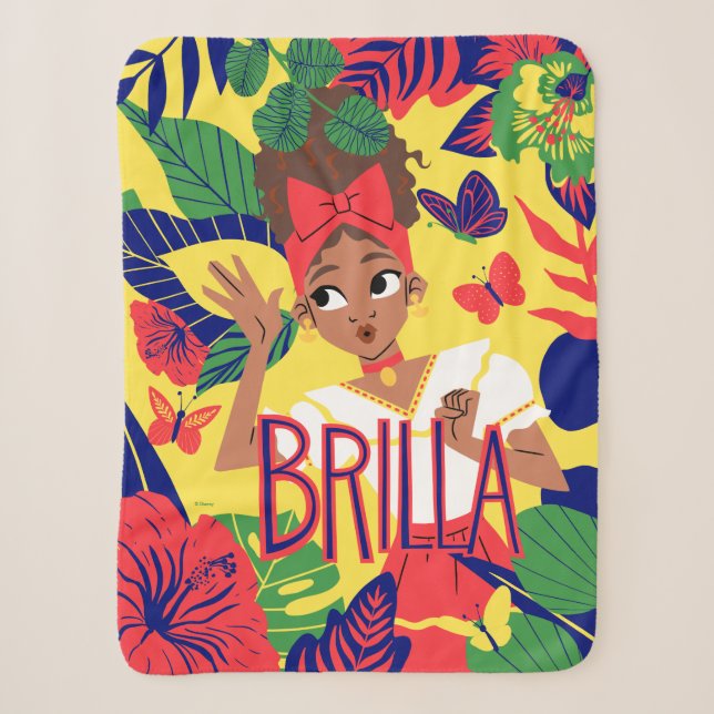 Couverture Sherpa Les Dolores d'Encanto | Graphique floral (Devant)