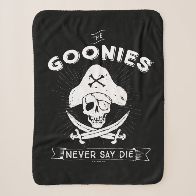 Couverture Sherpa Les Goonies "Ne jamais dire mourir" Pirate Badge (Devant)