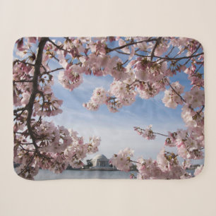 Couverture Sherpa Les monuments Jefferson Memorial Cherry Blossoms