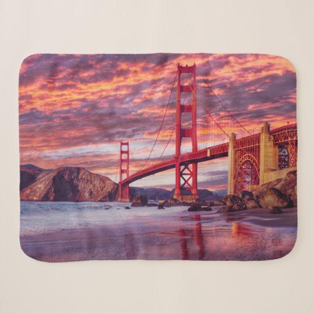 Couverture Sherpa Les monuments | The Golden Gate San Francisco, CA (Devant (Horizontal))