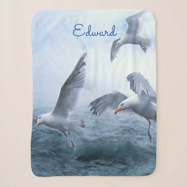 Couverture Sherpa Les mouettes volent au-dessus de la mer (Devant)