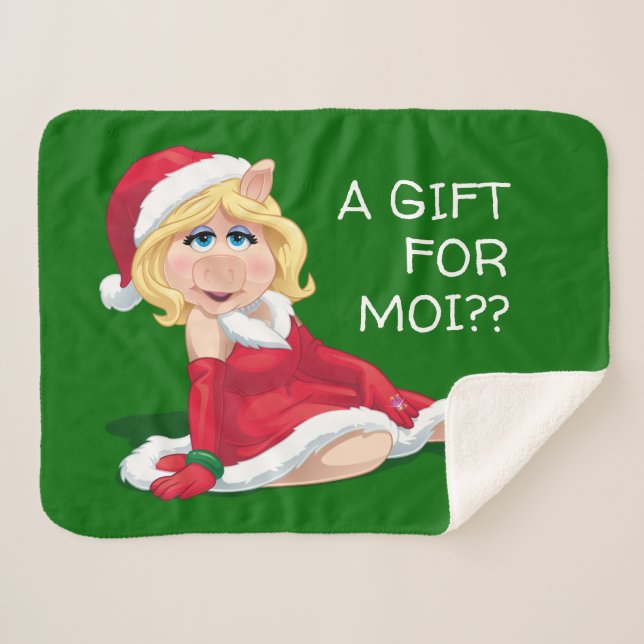 Couverture Sherpa Les Muppets| Mlle Piggy Santa Claus (Devant (Horizontal))