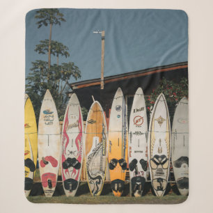 Couverture Sherpa Les planches de surf sont en plein champ