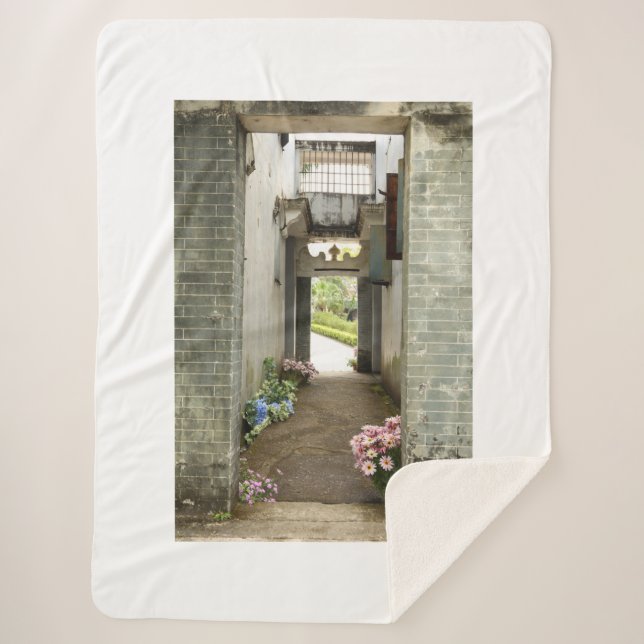 Couverture Sherpa Li Garden Series: Floral Corridor  (Devant)