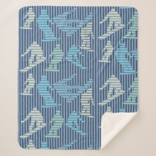 Couverture Sherpa Lignes de snowboardeurs