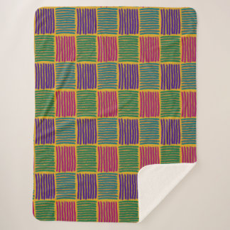 Couverture Sherpa lignes et points bohémiens