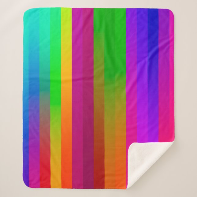 Couverture Sherpa lignes verticales parallèles simples arrière - pla (Devant)