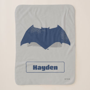 Couverture Sherpa Ligue de Justice   Symbole Batman de brosse et dem