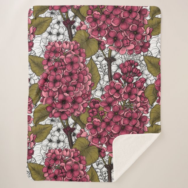 Couverture Sherpa Lilac (Devant)