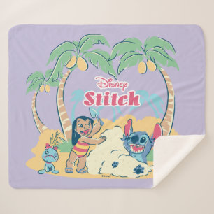 Couverture Sherpa Lilo et Stitch  Venez visiter les îles !