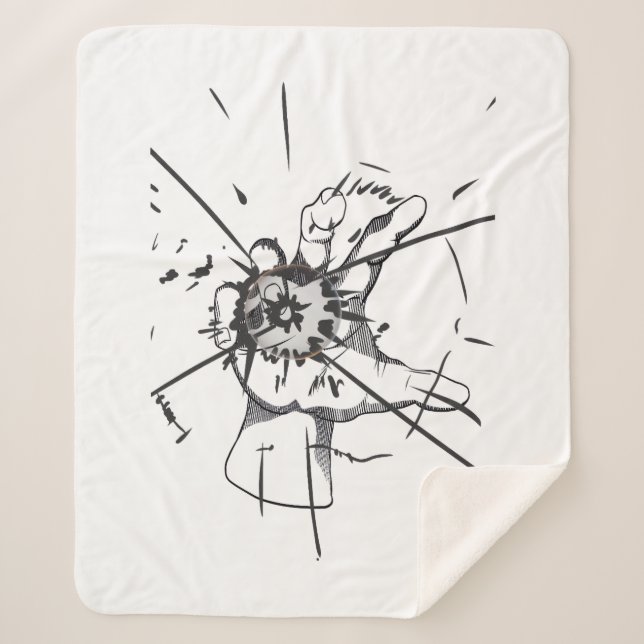 Couverture Sherpa Linee morbide e armoniose (Devant)