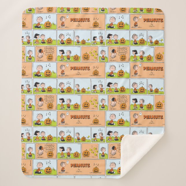 Couverture Sherpa Linus & Lucy | Chanter Jack-O-Lantern (Devant)
