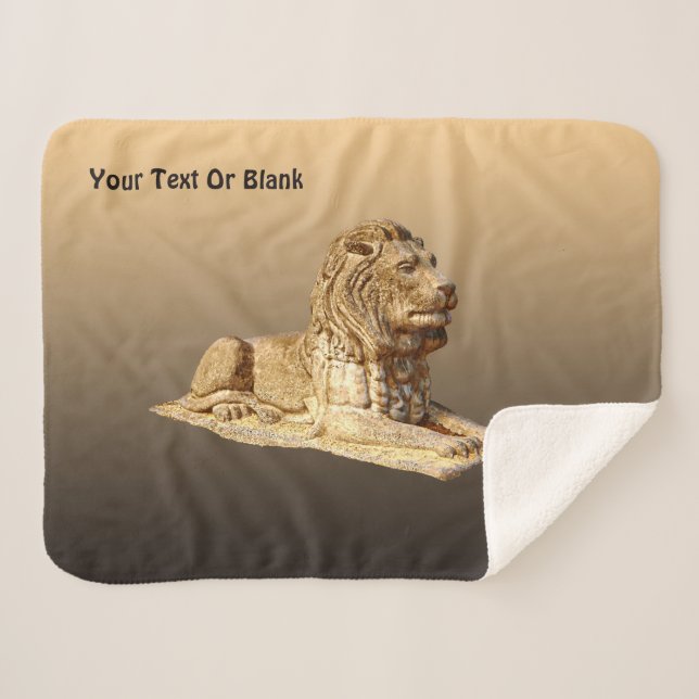 Couverture Sherpa Lion de pierre (Devant (Horizontal))