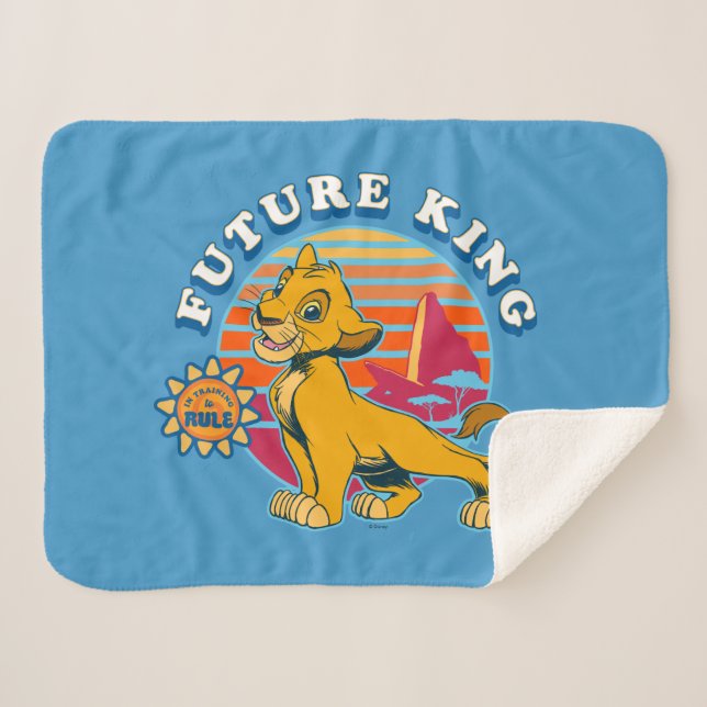 Couverture Sherpa Lion King | Simba - Futur Roi (Devant (Horizontal))