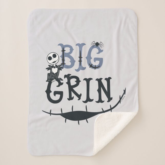 Couverture Sherpa Little Jack Skellington - Big Grin (Devant)