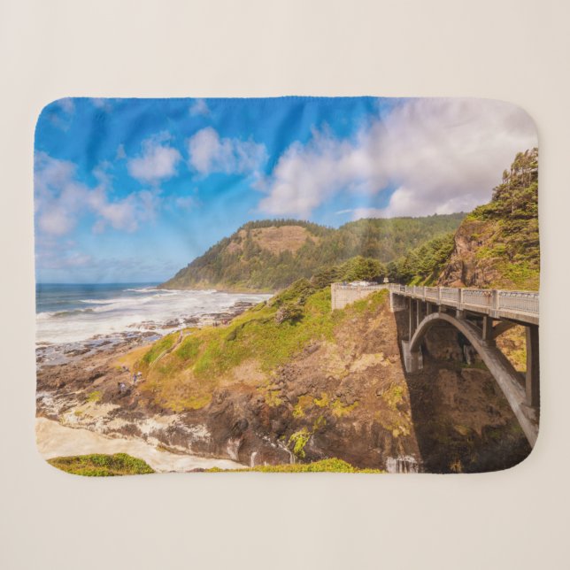 Couverture Sherpa Littoral | Chasme de Cook, Yachat, Oregon (Devant (Horizontal))