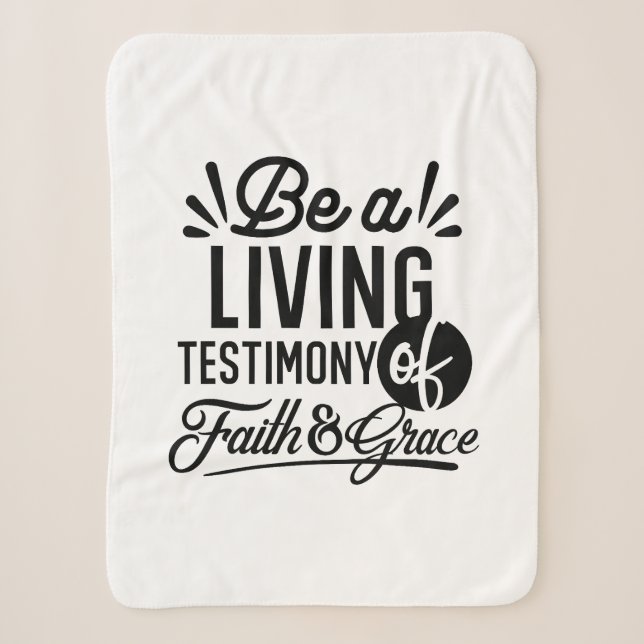 Couverture Sherpa Living Testimony Bible Quote Christian Motivation (Devant)
