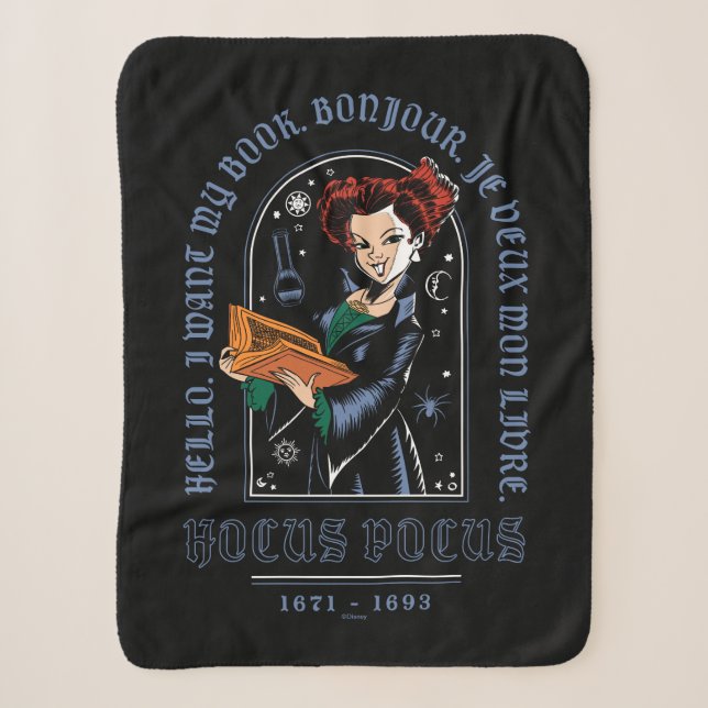 Couverture Sherpa Livre des sorts de Hocus Pocus Winifred (Devant)
