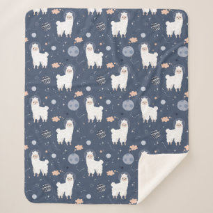 Couverture Sherpa Llamas Sherpa Blanket