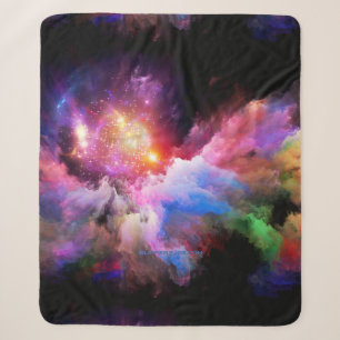 Couverture Sherpa L'oeuvre Cloud de SlipperyJoe abstraite surre vibr